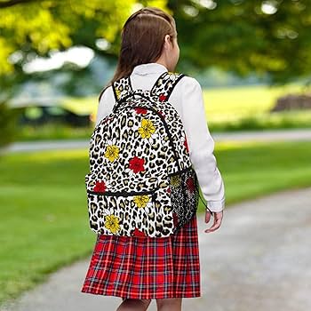 Amazon.co.jp: リュック 子供 ヒョウ柄 豹柄 花柄 リュック